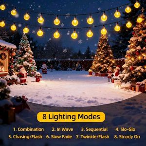 20 LED Solar Powered String Lights