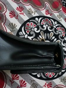 Stylish Black Quilted Clutch Bag