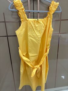 Large Size Sunny Yellow A-Line Midi Dress