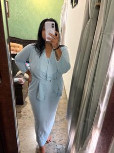 Elegant Light Blue Co-ord Set