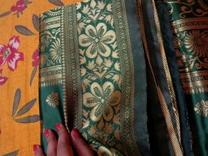 Elegant Green Banarasi Silk Saree