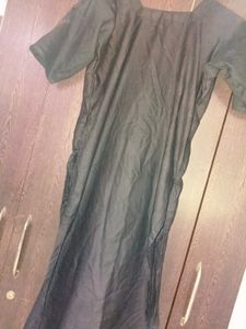 Black Embroidered Kurta