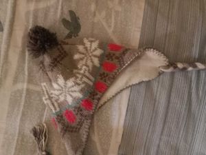 Cozy Knit Hat with Pom and Braids