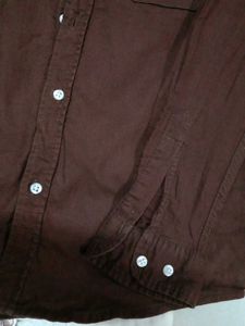 Brown oldmoney Linen shirt