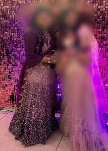 Plus size Classy ombre  Purple  Lehenga Set