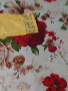 Yellow Embroidered Salwar Pants