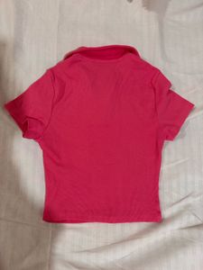 Hot Pink Polo T-Shirt