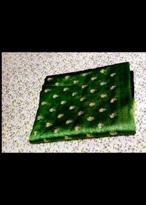Elegant Ombre Green Embroidered Saree