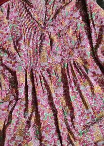 Floral Print Short kurti