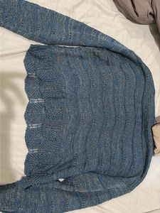 Blue Knit Sweater