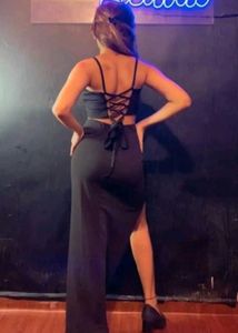 Chic Black Maxi Dress with Slit