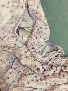 Zara Women's Schiffili embroidered lavender Dress