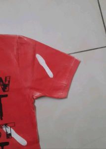 Graphic Print Red T-Shirt