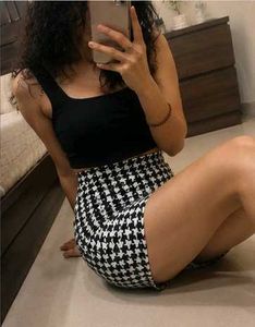 Houndstooth Mini Skirt for baddies