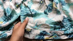 Koovs Pull Sleeve Tie Back Tube Top