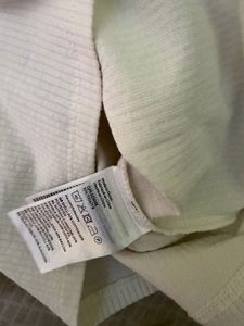 H&amp;M Flutter Sleeve Square Neck Top