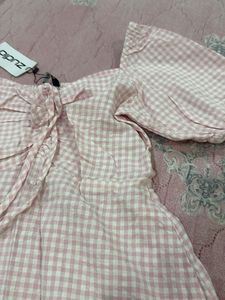 Cute Pink Gingham Dress