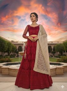 Elegant Red Lehenga Choli