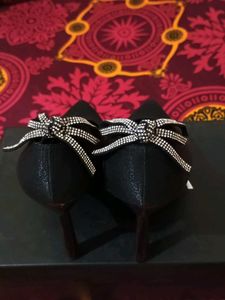 Sparkly Black Stiletto Heels