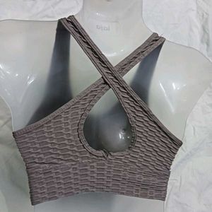 ⚛️ Textured Sports Bra for Women