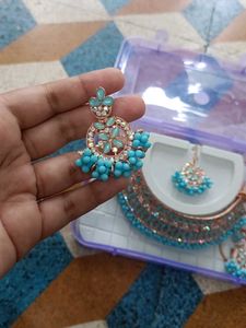 Stunning Blue Stone Jewellery Set