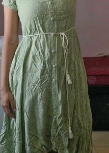 Light Green Printed Maxi Dress