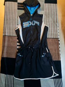 EXR Sleeveless Hooded Dress