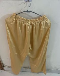 Embellished Yellow Silk Kurta