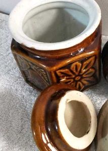 Vintage Ceramic Jar with Lid