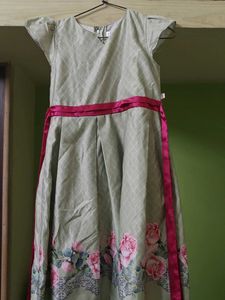 Beautiful Floral Print Ethnic Gown