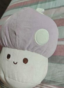 miniso cute lavender Mushroom plushie with bunny e