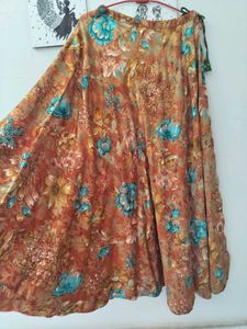 2 Flowy Floral Print Ethnic Skirts