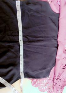 Stylish Black &amp; Mauve Cape Style Long Dress
