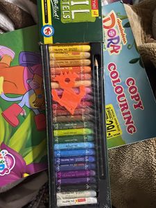 Pack Of Kids Colors, Coloring Book, Stand &amp; Board