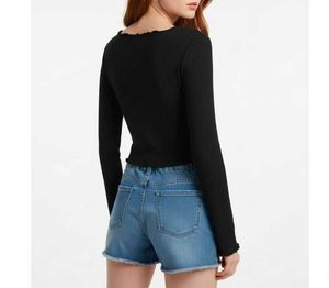 Black Tie-Front Cropped Cardigan