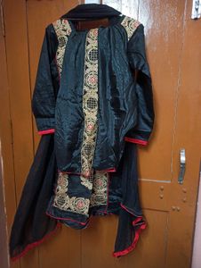 Embroidered Black Kurta