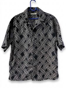 Men's Abstract Print Short Sleeve Shirt