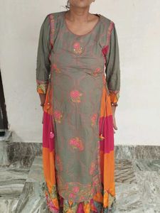 Women's Kurta Set with Skirt(Indo-western)