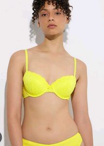 new Yellow bra panty set