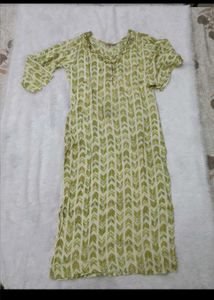 Green Printed Kurta Set with Dupatta