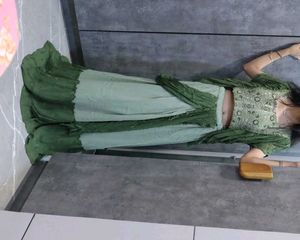Beautiful Green Embroidered Lehenga Choli