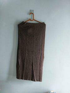Ribbed Knit Maxi Skirt