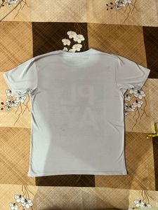 Play Hard Light Grey Graphic T-Shirt For Men 👕