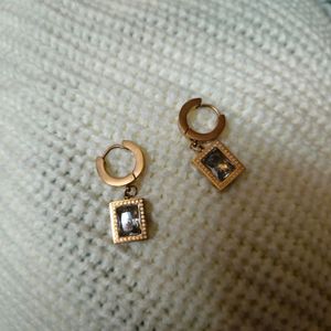 Anti-tarnish Bali Earrings - White