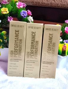 Swiss Beauty High Performance Foundation (Set of 3