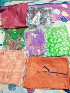 New Orange Cotton XL Kurta