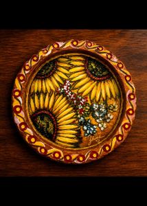 🎨 Handcrafted Tray Cum Showpiece