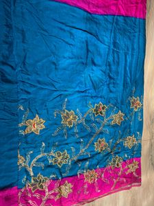 Diwali Sale 🔥30 Yrs Old Pink Blue  Saree