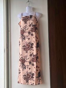 Elegant Floral Print Slip Dress