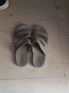 Comfortable Grey Slip-On Sandals
